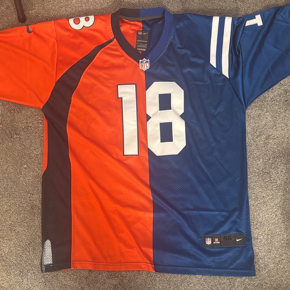 Nike Orange and Blue Split Jersey